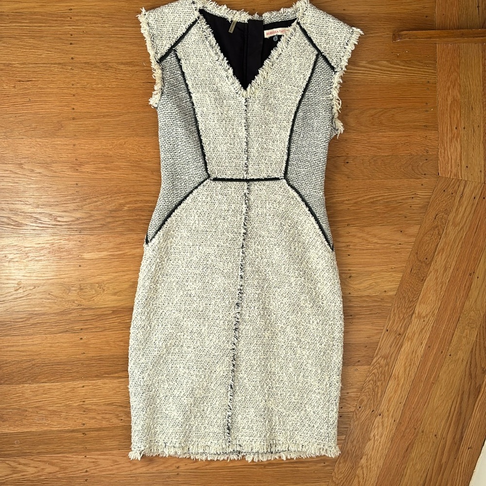 Unique Rebecca Taylor geometric sheath dress